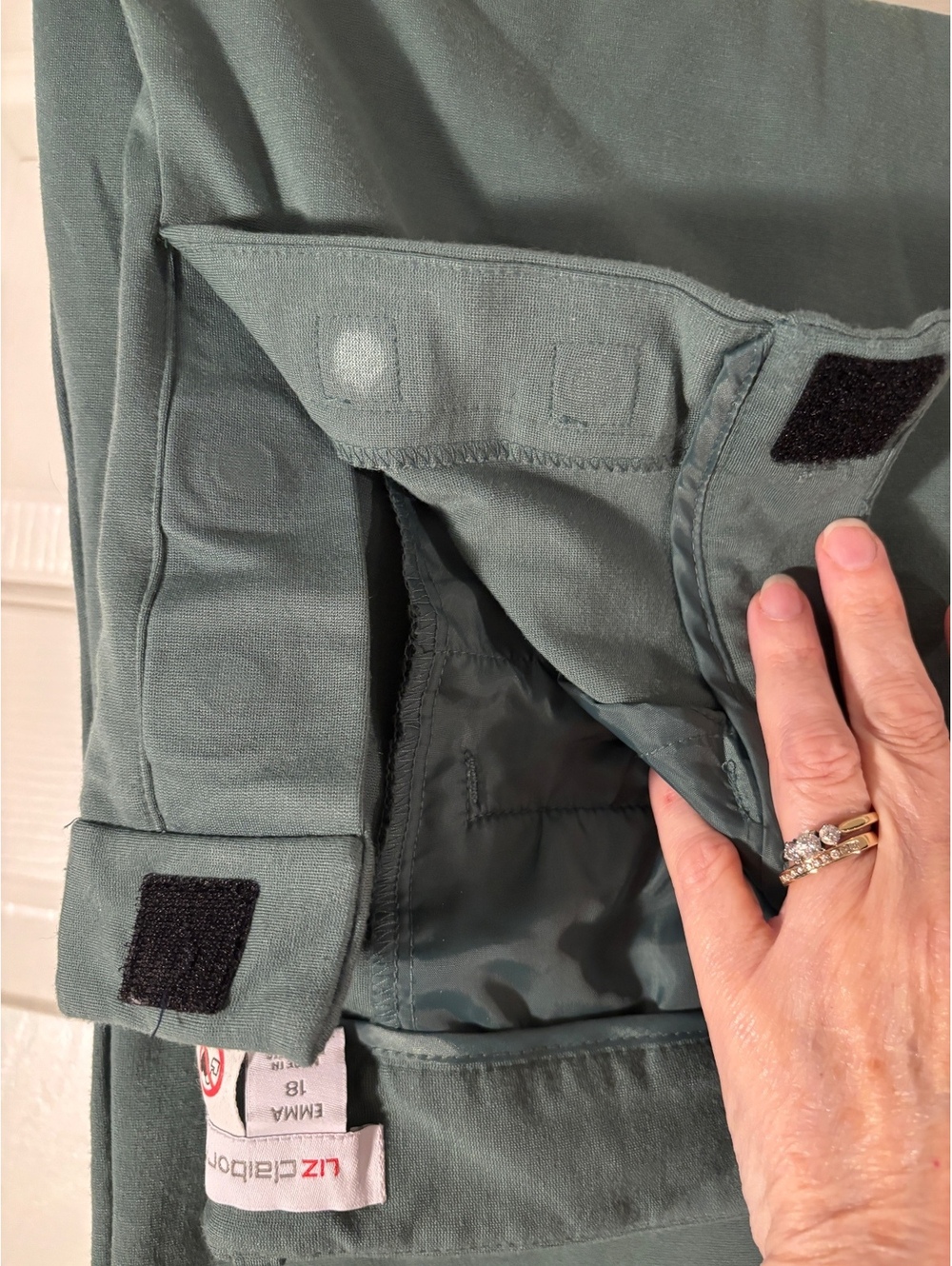 Liz Claiborne Emma Adaptive Women's Size 18 Green Dress Pants